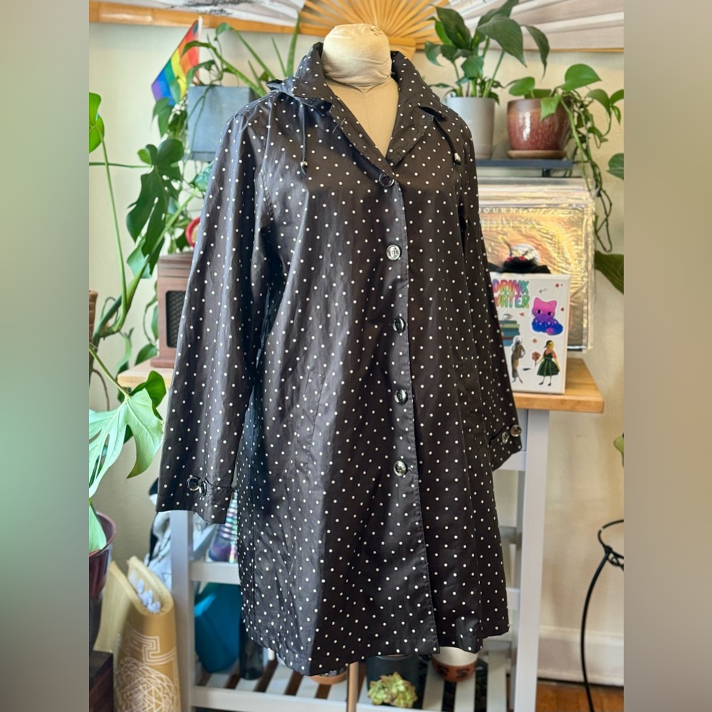 Polka Dot Rain Coat - Size: Medium